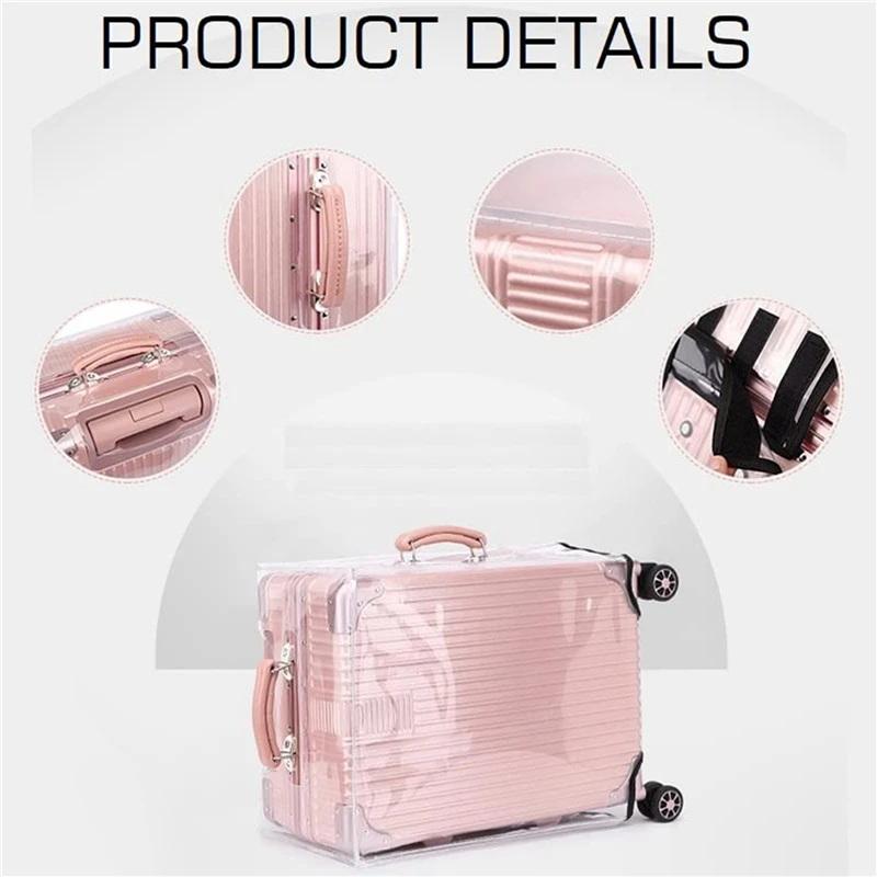 1Pc Clear PVC Suitcase Protect - Luggage Protective Cover Transparent recension och pris