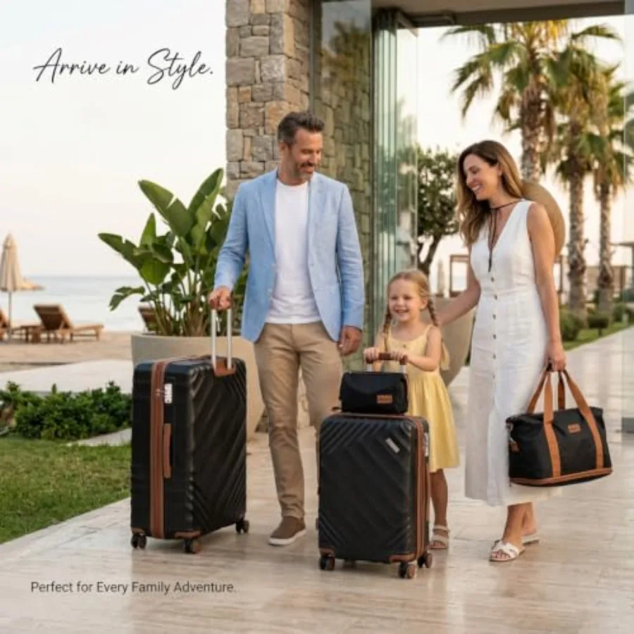 5-Piece Hard Shell Expandable  - Expandable Hard Shell Luggage Set recension och pris