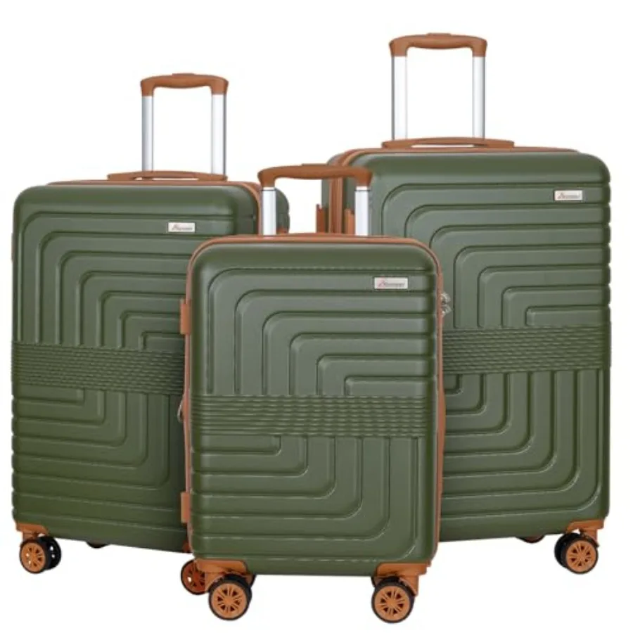 3-Piece Expandable Luggage Set - Expandable Hard Shell Luggage Set recension och pris
