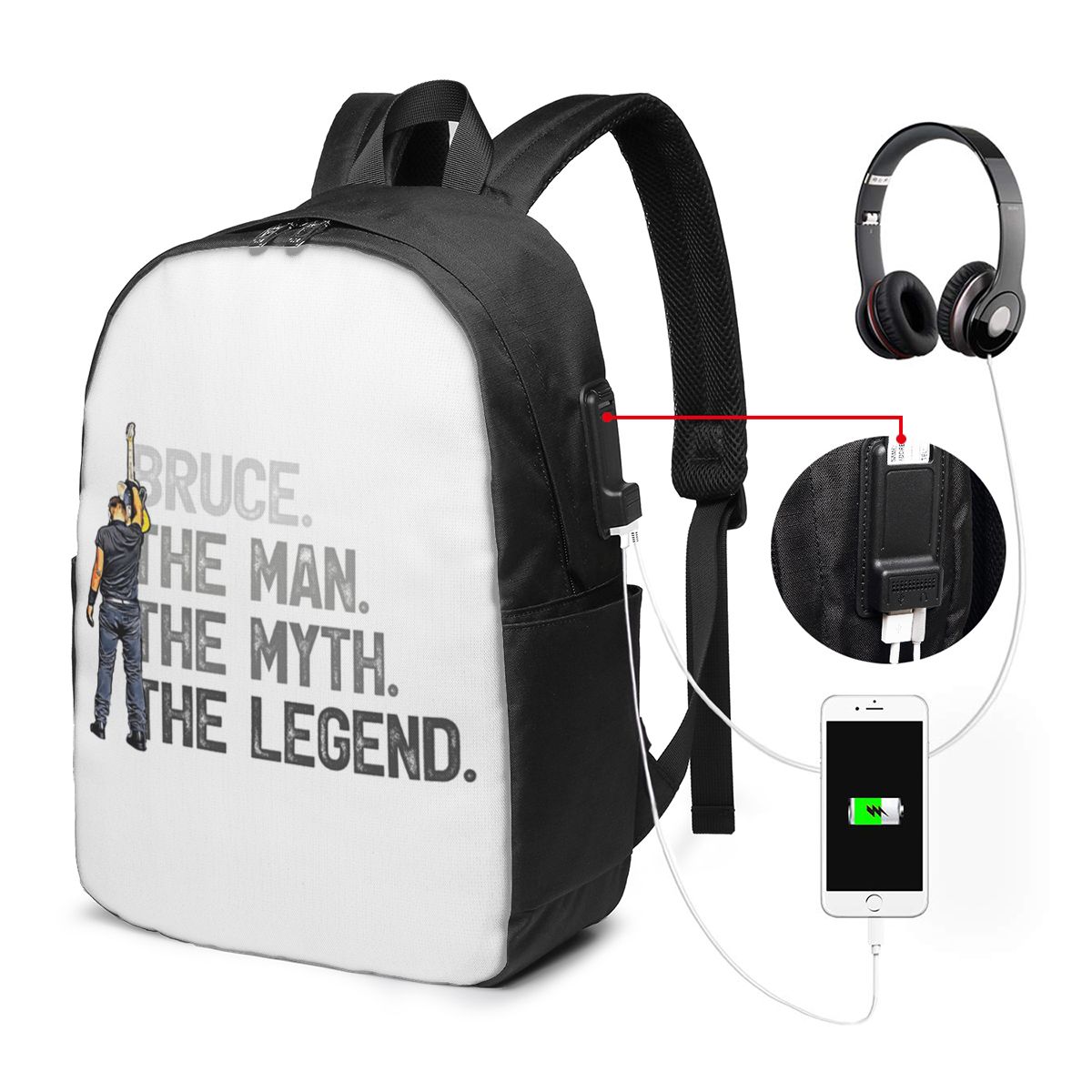 Bruce Springsteen Backpack Tra - Travel Bags recension och pris