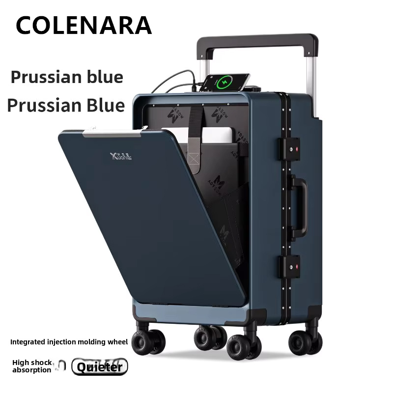 COLENARA ABS+PC Suitcase Front - Front Opening Laptop Luggage 24 Inch recension och pris