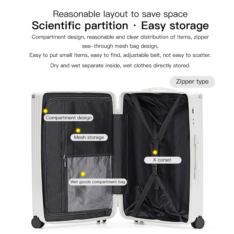 SUSHIMU Carry On Luggage with  - Spinner Wheel Rolling Suitcase 20 Inch recension och pris