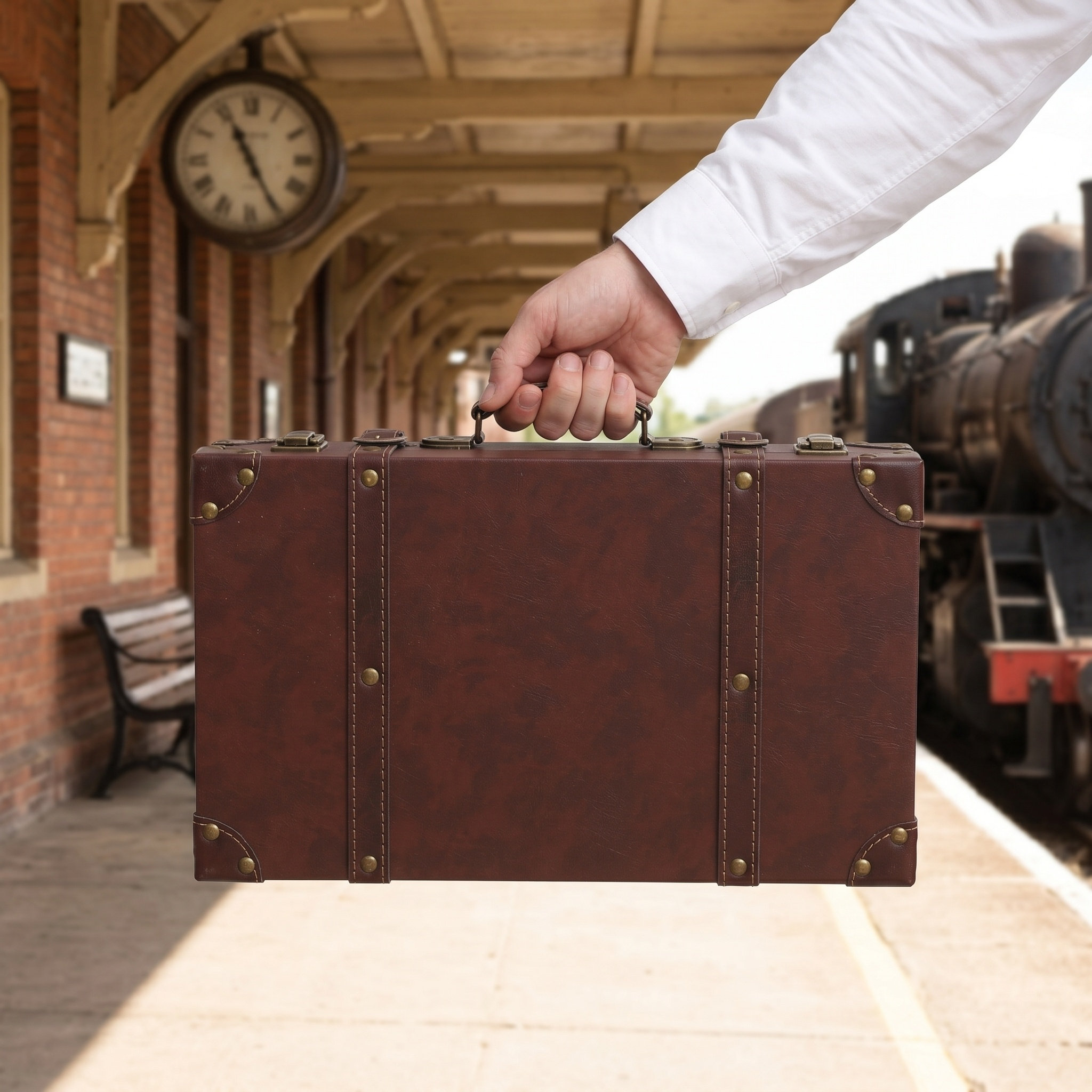 Retro Vintage Suitcase Trunk D - Retro Vintage Trunk Suitcase recension och pris