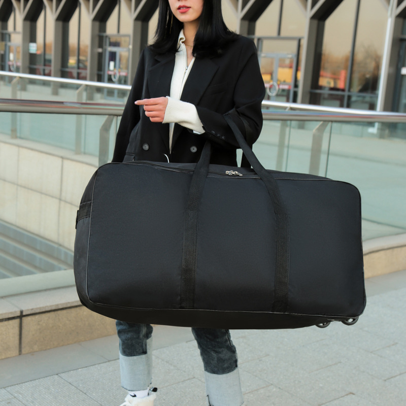 Large Capacity Trolley Bags wi - Foldable Rolling Luggage Bag recension och pris