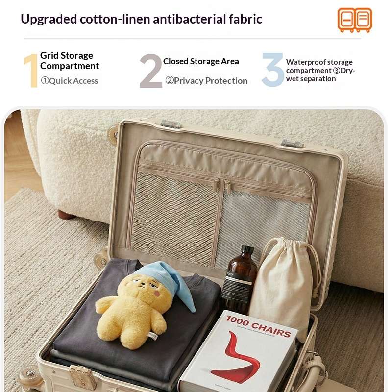 2026 New Women's Skating Wheel - Spinner Wheel Rolling Suitcase 20 Inch recension och pris