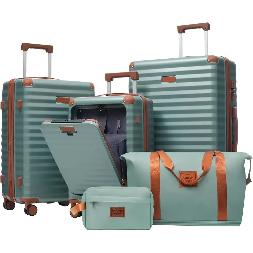 5-Piece Expandable Hardshell S - Expandable Hard Shell Luggage Set recension och pris