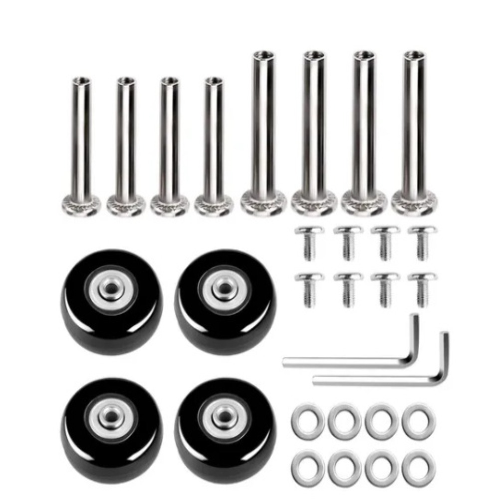 2Pcs Replace Wheels With Screw - Silent Replacement Luggage Wheels recension och pris