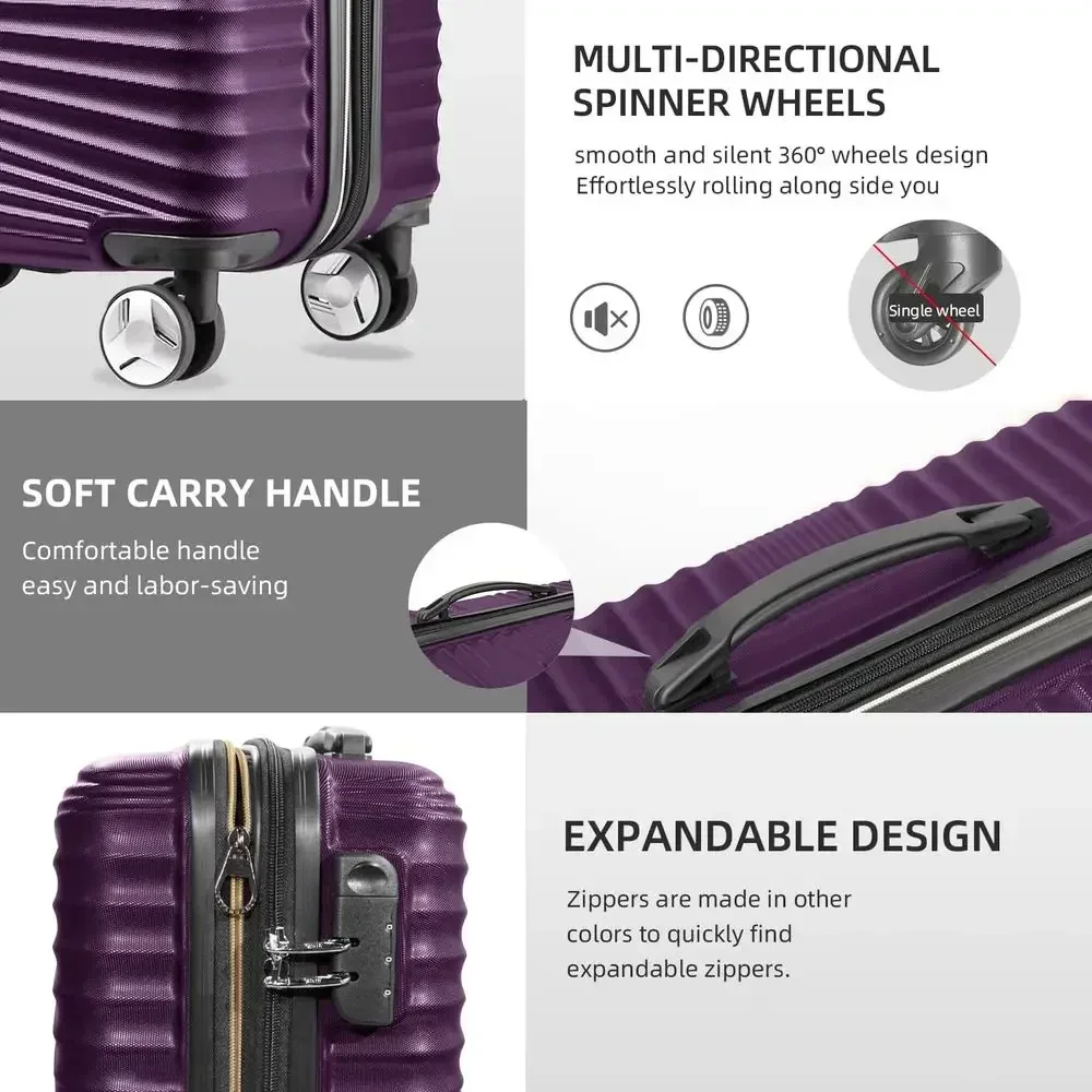 5-Piece Hard Shell Expandable  - Expandable Hard Shell Luggage Set recension och pris