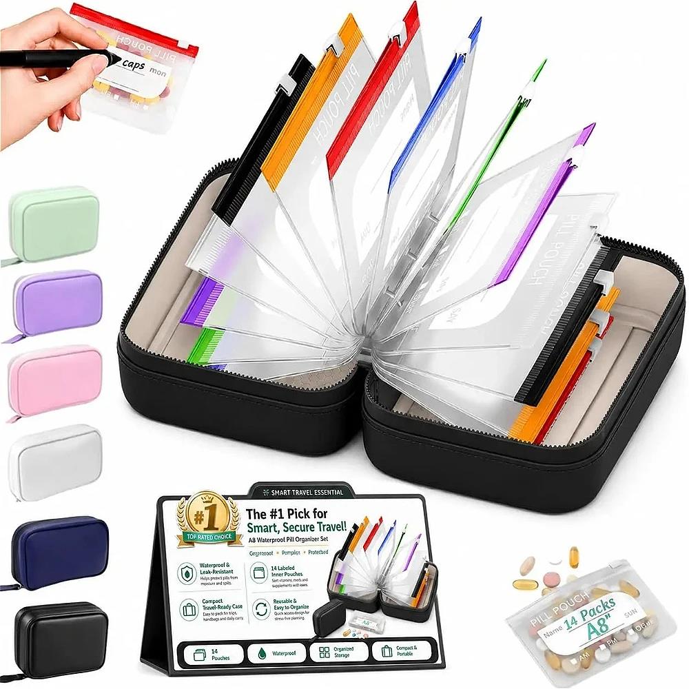 7/14Pouch Weekly Pill Organize - Handbags recension och pris