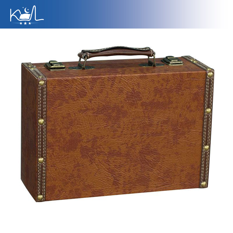 Vintage Brown Decorative Suitc - Retro Vintage Trunk Suitcase recension och pris