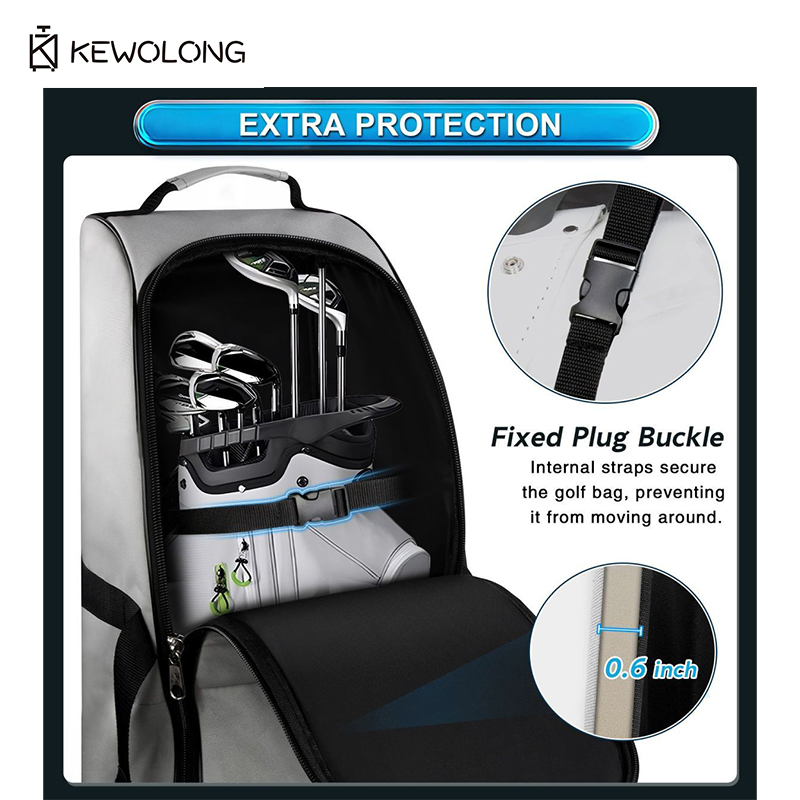 New Golf Travel Bag with Overs - Foldable Rolling Luggage Bag recension och pris
