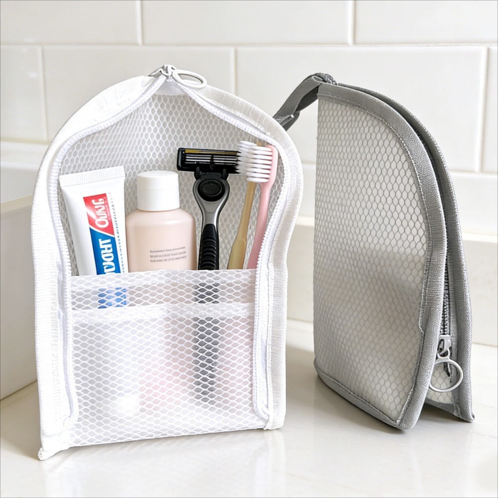 Mesh Toiletry Bag Breathable Q - Cosmetic Bags recension och pris