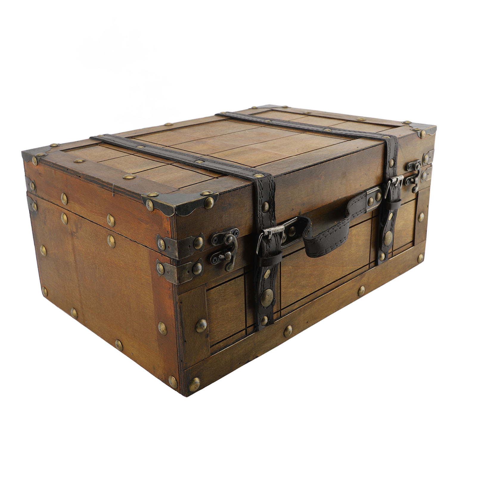 Retro Suitcase Synthetic Wood  - Retro Vintage Trunk Suitcase recension och pris