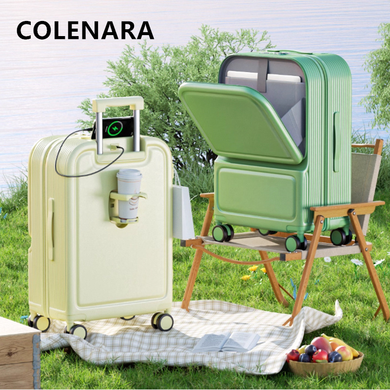 COLENARA ABS+PC Suitcase Front - Front Opening Laptop Luggage 24 Inch recension och pris