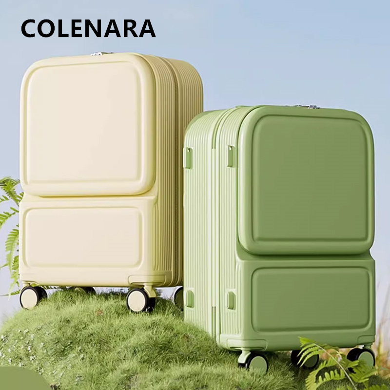 COLENARA ABS+PC Suitcase Front - Front Opening Laptop Luggage 24 Inch recension och pris