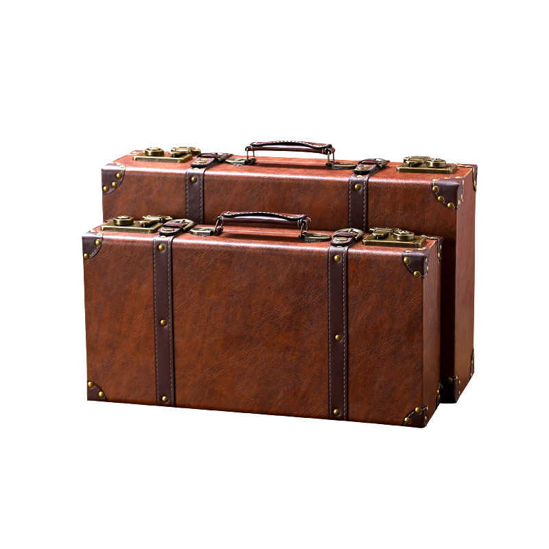 Vintage Wooden Suitcase Multi- - Retro Vintage Trunk Suitcase recension och pris